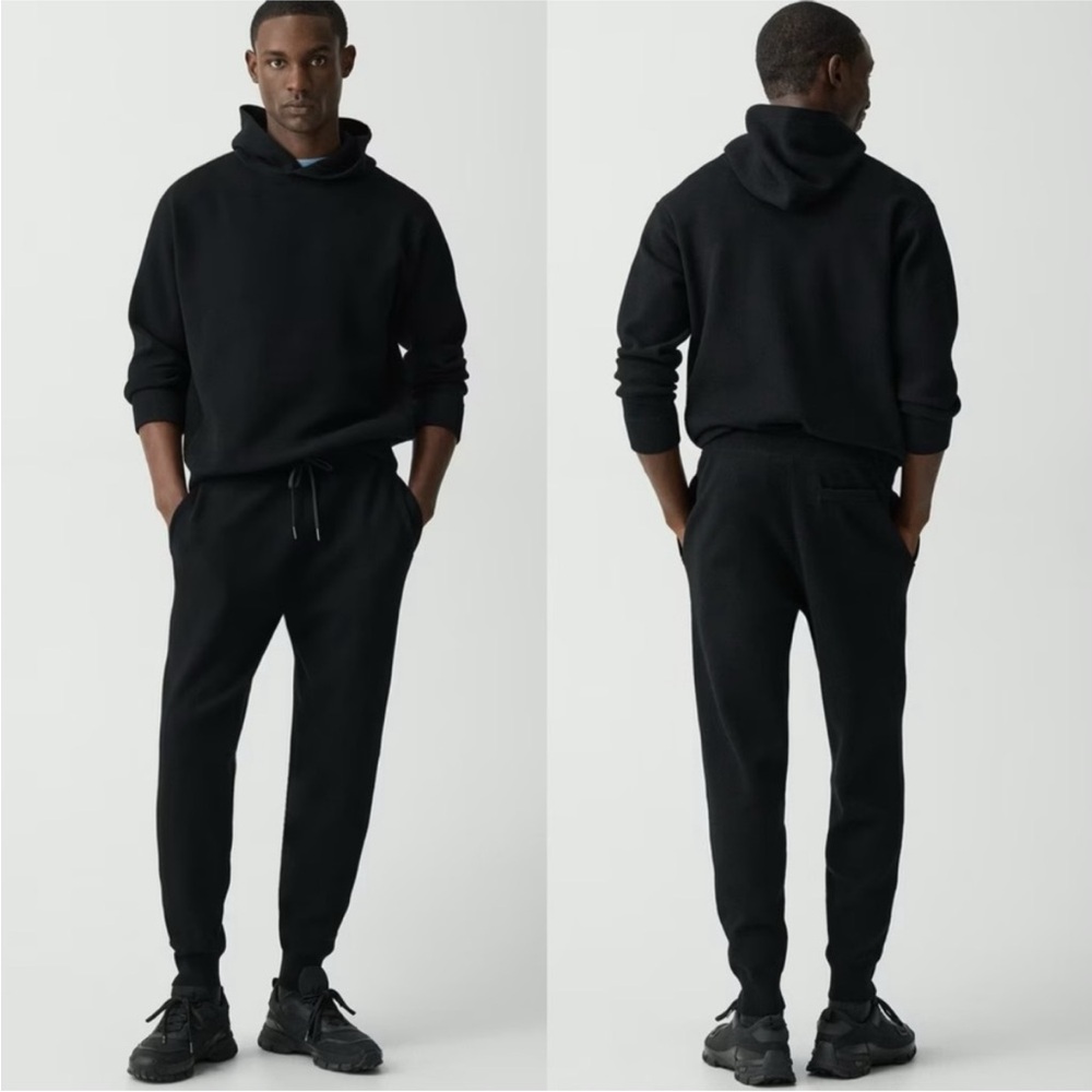 Theory Men’s Essential Sweatpants Black‎ Cure Fleece